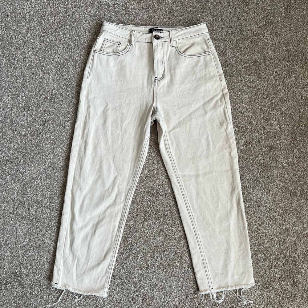 Miou Muse Indie‎ boho cutoff %100 cotton high waisted jeans M